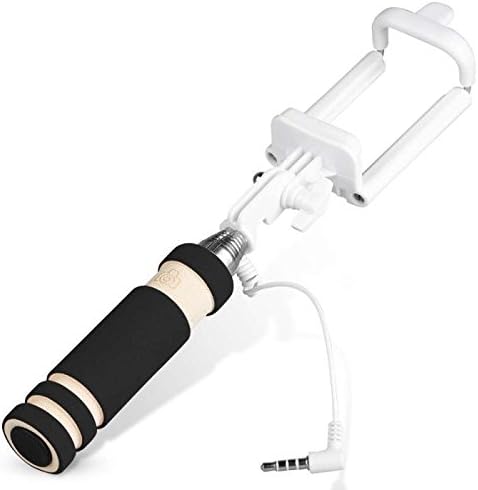 Selfie Stick, SideTechTM Self Portrait [Battery Free] Extendable Handled Stick with Adjustable Phone Holder &amp; Built-in Remote Shutter Designed for Apple, Android Smartphones (Black (Mini))