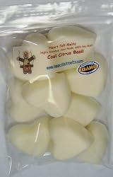 COOL CITRUS BASIL - Mini Hearts - 4 oz - Premium Quality, Handmade, Maximum Scented, Soy Wax Melts - by HeartFelt Melts - Scent lasts for 190+ hours