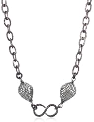 Deanna Hamro Atelier "Infinity" Black Diamond Flat Pave Large Chain Necklace