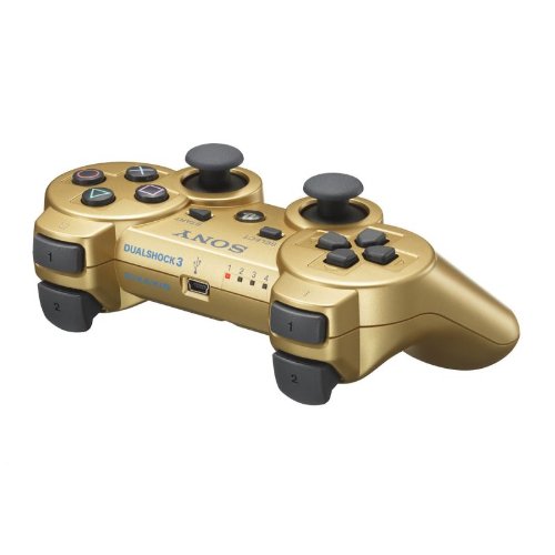 Sony Metallic Gold New PS3 Dual Shock Dualshock 3 Wireless Bluetooth Controller
