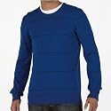 Ben Sherman Mens Highcroft Crew Stripe Knit Top Kings Blue
