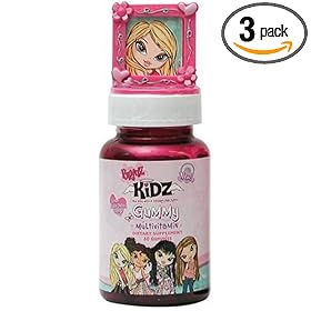 Health Science Labs Bratz Kidz Gummy Multivitamin Dietary Supplement, 60-count Bottles (Pack of 3)