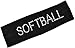 Funny Girl Designs SOFTBALL Rhinestone Cotton Stretch Headband for Girls, Teens and Adults - Softball Team Gifts