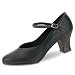 Danshuz Womens Size 9 Black Versatile Character Heeled Dance Shoe