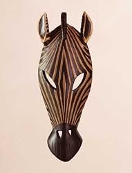 Zebra Mask Wall Plaque