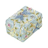 Blue Butterfly Jeweled Trinket Box