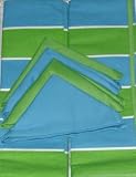 Bright Blue & Green Stripe Placemat Napkin Set Fabric Place Mat Table Linens 41odxzJ9QZL. SL160 Bright Blue & Green Stripe Placemat Napkin Set Fabric Place Mat Table Linens