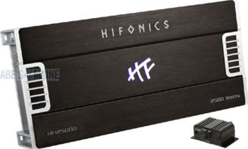 Hifonics HFi2500 Hfi Series D-Class Mono Amplifier 1 x 850 @ 4 OHMS, 1 x 1700 @ 2 OHMS, 1 x 2500 @ 1 OHM