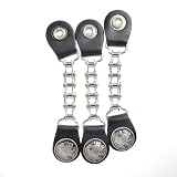 ALC Saddlebags 8184N Premium Leather Indian Nickel Bike Chain Vest Extender, (Pack of... by ALC Saddlebags by Dowco Inc