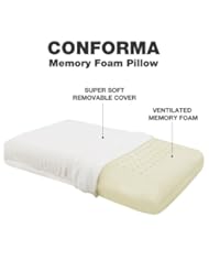 Classic Brands Conforma Memory Foam Pillow, Ventilated Memory Foam, 100-Percent CertipurUS Certified