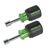 Greenlee 0253-05-S Stubby Nut Driver Set, 1/4 and 5/16-Inch, 1-1/2-Inch Shank