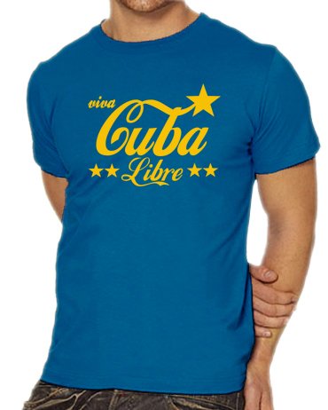 Touchlines Unisex/Herren T-Shirt Viva Cuba Libre - Original Kult, royal/yellow, L, D1534 Preisvergleich