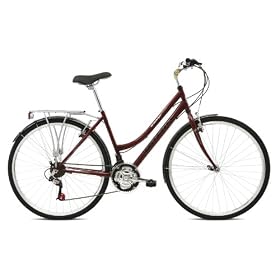Reflex Brooklyn 21sp Ladies Hybrid Bike Burgundy