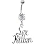 Clear Cubic Zirconia Kitten Belly