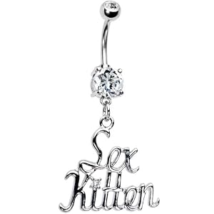 Clear Cubic Zirconia Kitten Belly