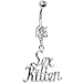 Clear Cubic Zirconia Sex Kitten Belly Ring