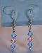 Light Sapphire & Pink Swarovski Crystal Earrings