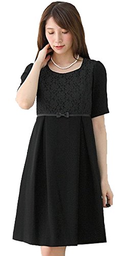 (アッドルージュ) AddRouge ブラックフォーマル オールシーズン対応 切替 フレア ワンピース単品[x1743524]