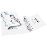 Avery Durable View Binder with 3-Inch Slant Ring, Holds 8.5 x 11-Inch Paper, White, 1 Binder (17042)
