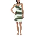 Juniors' Mossimo Supply Co. Racerback Striped Dress - Go Away Green/White