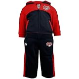 MLB Majestic Washington Nationals Infant French Terry Full Zip Hoodie & Pants Jog Set - Navy Blue (24 Months)