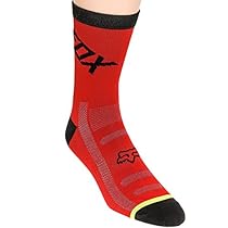 Fox Men's DH 6-Inch Socks, Red, Small/Medium
