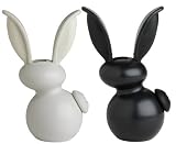 Chef'n G'Rabbit Jr. Salt and Pepper Set, Set of 2, Black and Meringue