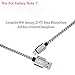 Galaxy S7 Edge Charger,Pack-3 6ft 2m Long Braided Fiber Universal Micro USB Charger Cord Android Phone & Tablet Charging Cable
