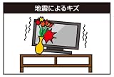 TVガード光沢40ベルト黒2本