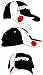 Cap / Kappe Japan, schwarz-weiß, flag
