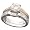 14K Two Tone Hand Engraved 1.00 ctw Moissanite Ring (Size: 6)