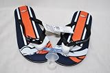 Denver Broncos official NFL Unisex Flip Flop Beach Shoes Sandals slippers size XL