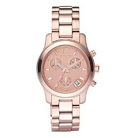 Michael Kors Runway Rose Gold Tone Chronograph Ladies Watch MK5430