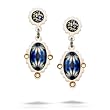 Yoolie's Blue and Topaz Tones Midnight Glow Fashion Earrings #6201 YE GE OE