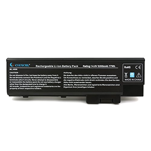 CSE® New Laptop Battery for Acer 4000 Aspire 1640 1640Z 1650 1680 1690 3000 3500 5000 5510 [Li-ion 8-cell 5200mAh/77Wh] - 12 Months Warranty