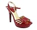 PATENT STRAPPY OVERLAP HEEL