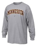 Nike Minnesota Golden Gophers Ash Basic Logo Long Sleeve T-shirt