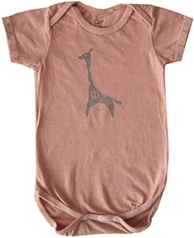 "Giraffe" Snappie - Organic Cotton Onesie - Made in America (18 Months)
