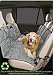 Pet Travel Hammock Dog Car Seat Cover-Eco-Friendly* Reversible* Quilted* Slate/Sand