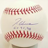 Tom Glavine Autographed Baseball with CY 91,98 Inscription