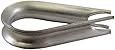 Loos Cableware AN100-C4 Stainless Steel Thimble for 3/32" and 1/8" Diameter Wire Rope (10 Piece)