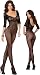 Sexy Black Open Crotch Bodystocking