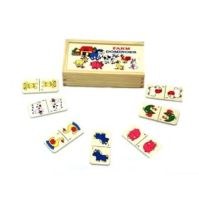 Wooden Farm Dominoes