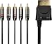 Speedlink MAX-X 5.1 Component Cable with Optical - Black... Speedlink MAX-X 5.1 Component Cable with Optical - Black...