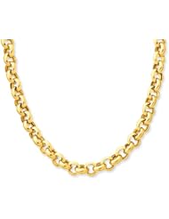 14k Yellow Gold 7.5in 7.5in 6.25mm Polished Fancy Rollo Link Bracelet