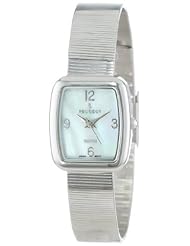 Peugeot Womens PQ13629S Silver-Tone Spiral Mesh Bracelet Watch