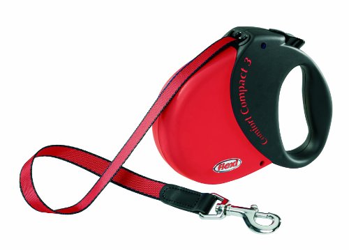 Flexi Hundeleine Comfort Compact 3 – Automat. Rollleine 5m rot