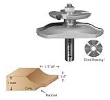 90-509, 1/2" Shank Horizontal Raised Panel Router Bit With Backcutter, Cove Profile