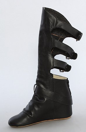 80%20 The Cody Buckle Back Hidden Wedge Boot in Black,Shoes for Women from 80%20