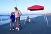 ShelterLogic Pop-Up Canopy - 8ft.L x 8ft.W, Slant Leg, Red, Model# 22578